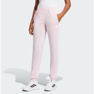 ADIDAS Womens 3-Stripes Dayready Trackpants Small Pink White NWT